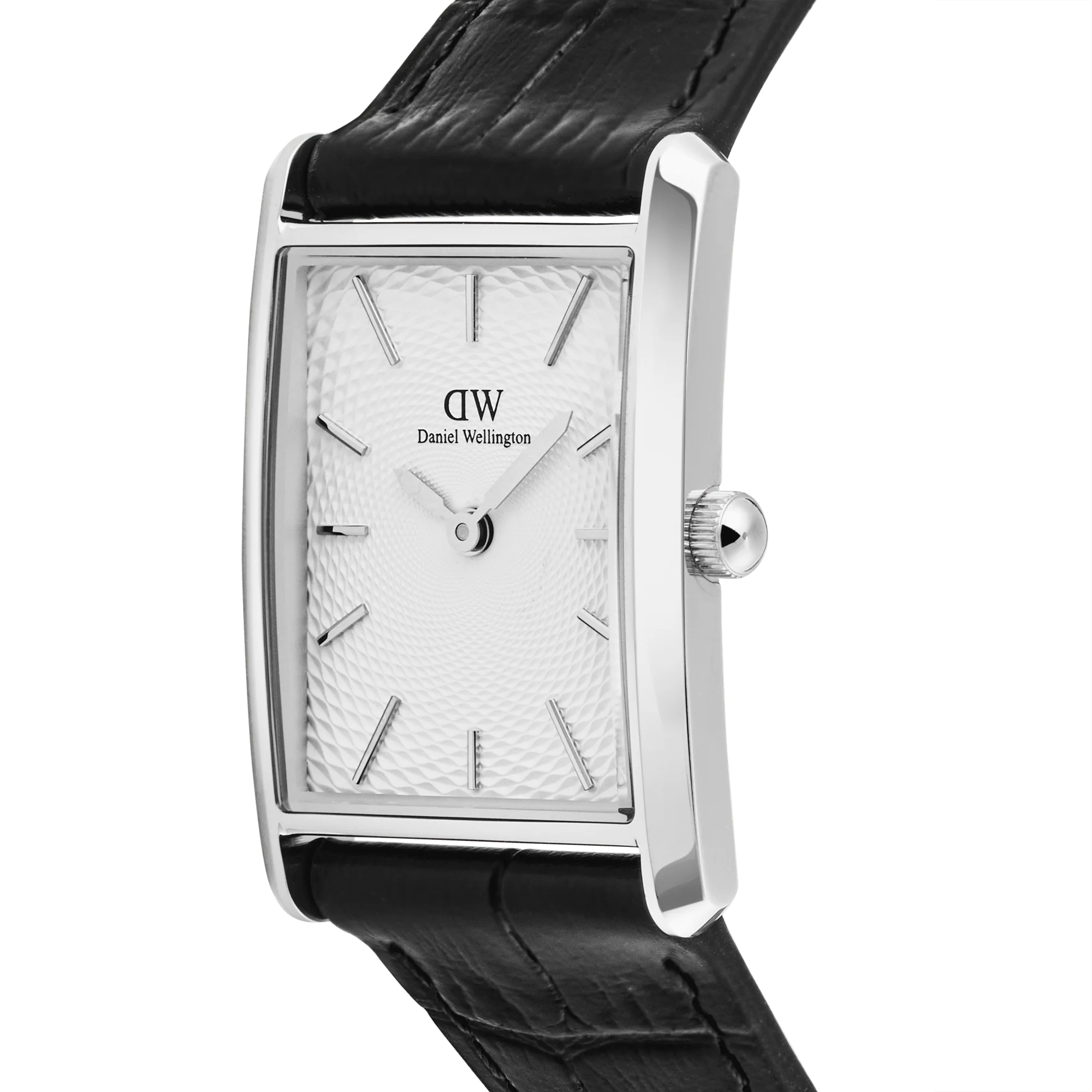 Bound Black Crocodile Guilloché Silver - Image 3