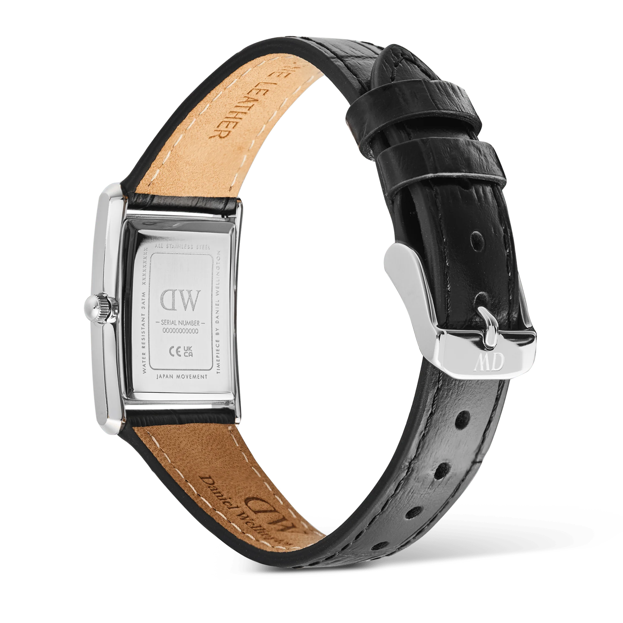 Bound Black Crocodile Guilloché Silver - Image 5