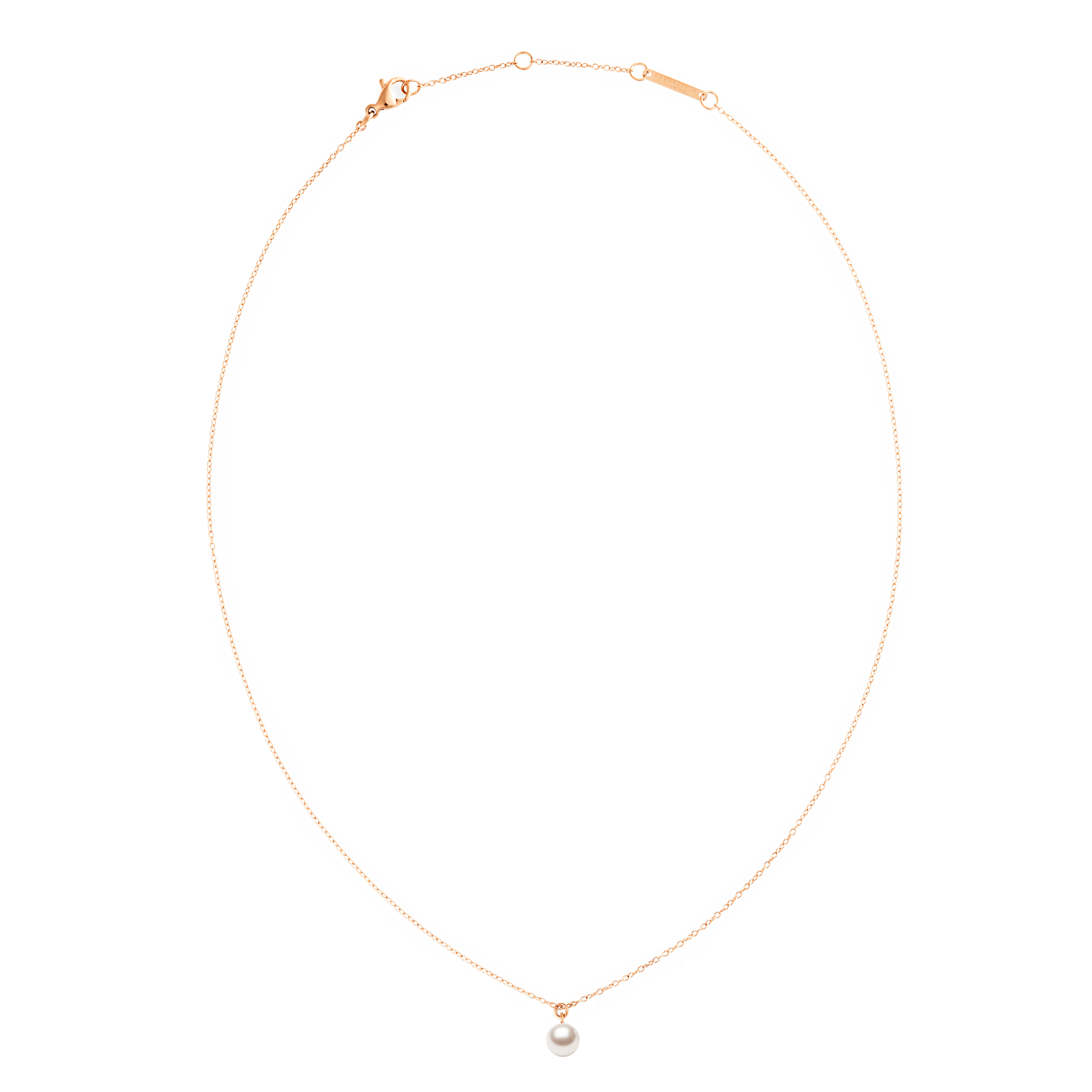 Pearl Necklace Rose Gold - Image 3