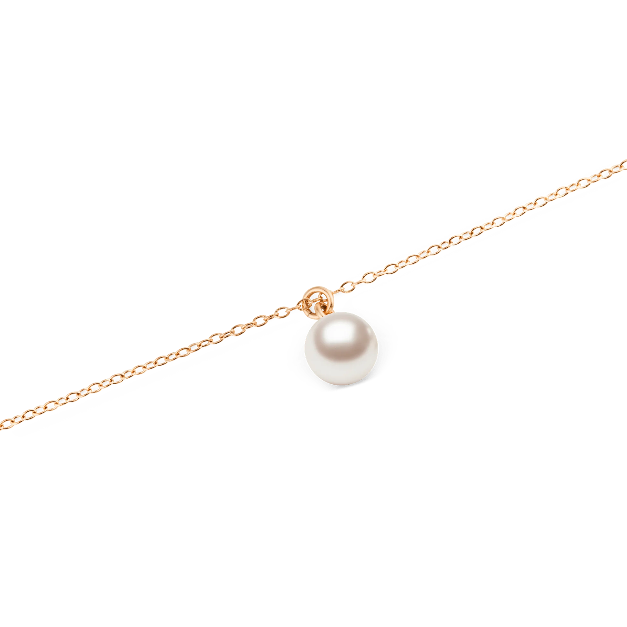 Pearl Necklace Rose Gold - Image 4